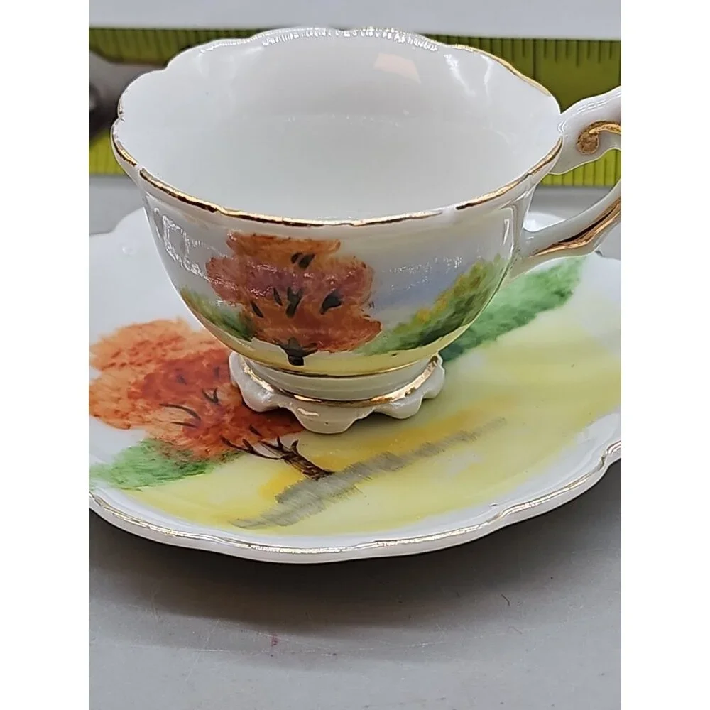 Vintage Child's Teacup and Saucer Set Lot Of 3 Occupied Japan So Tiny‎